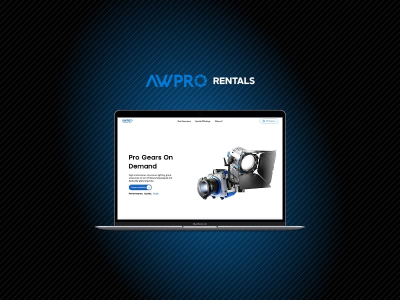 AWPRO Rentals — Company Website on Framer